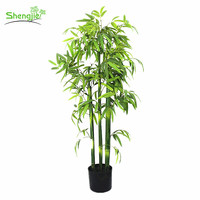 Plastic artificial bamboo bonsai plant