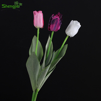 Big leaf single flower artificial tulip flower