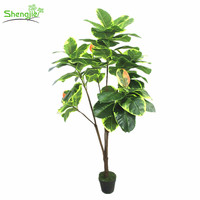 Artificial fiddle leaf plant bonsai