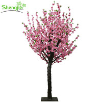 Customized artificial peach wedding blossom tree