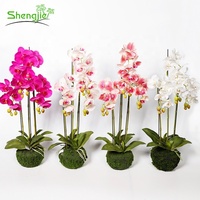 NNew artificial orchid potted plant,Fake orchid bonsai