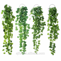 Artificial hanging ivy vine plant