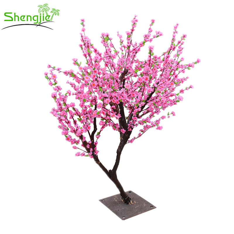 Artificial peach blossom wedding flower tree